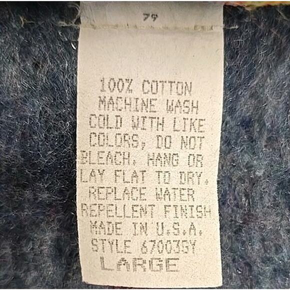 Vtg Saddlesmith Outfitters Mens Western Chore Coat Sz L Blanket Lined USA Made - Picture 5 of 8